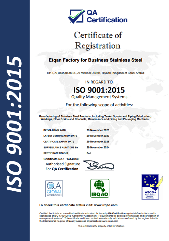 ISO 9001:2015 Quality Management System